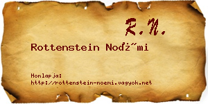 Rottenstein Noémi névjegykártya